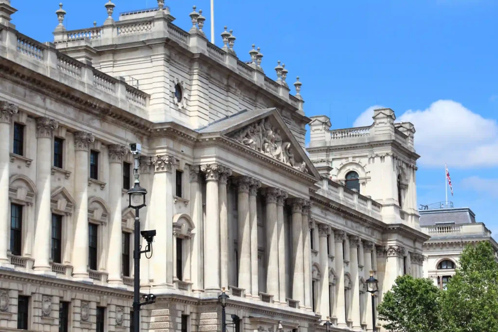 A picture of the HM Revenue & Customs building in central London.