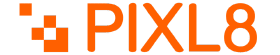 The logo for PIXL8