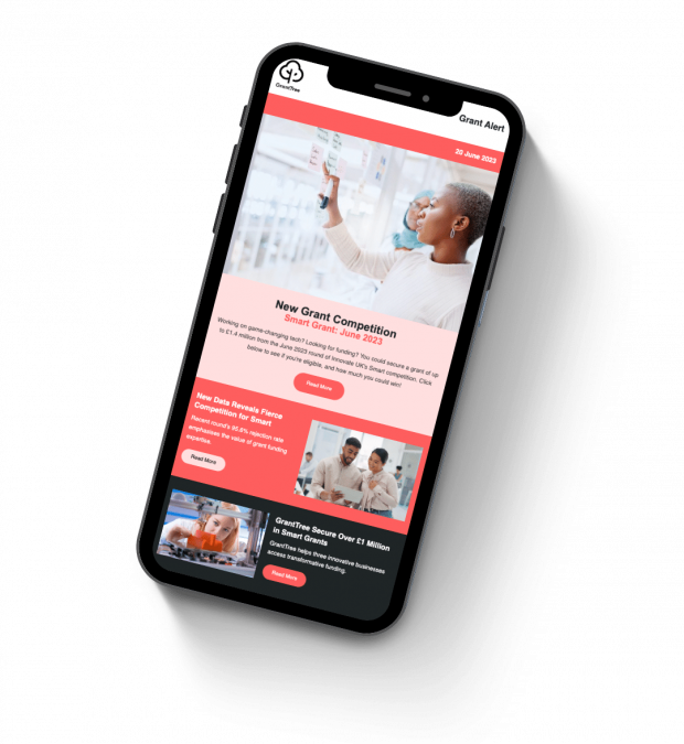 GrantTree - phone - square - newsletter sign up landing page